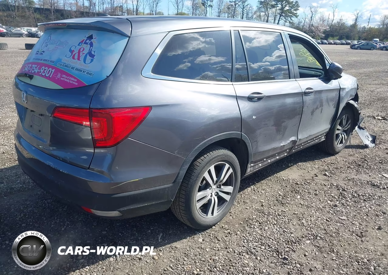 2016 Honda Pilot Ex-L VIN:5FNYF5H56GB041601 - 4