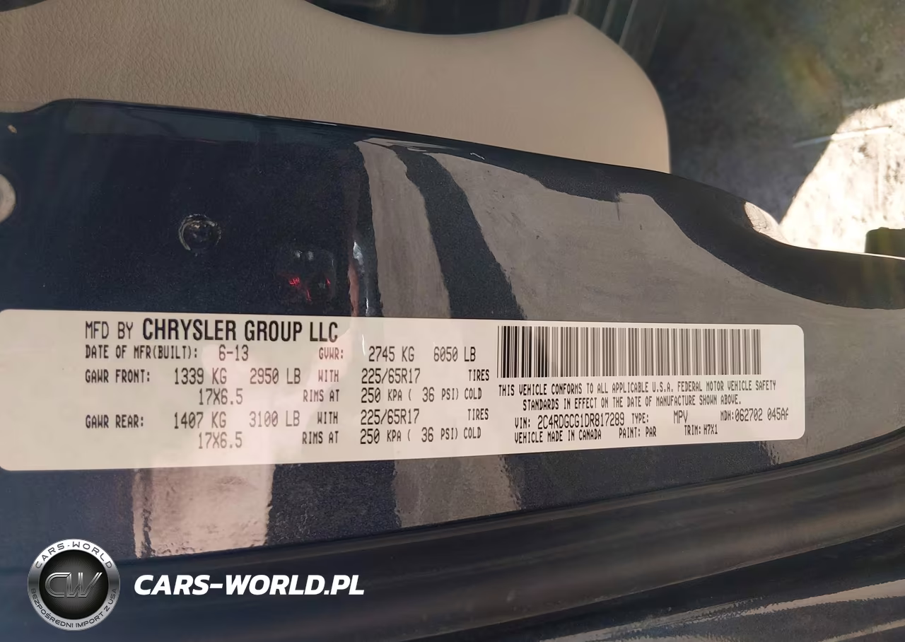 2013 Dodge Grand Caravan Sxt VIN:2C4RDGCG1DR817289 - 9