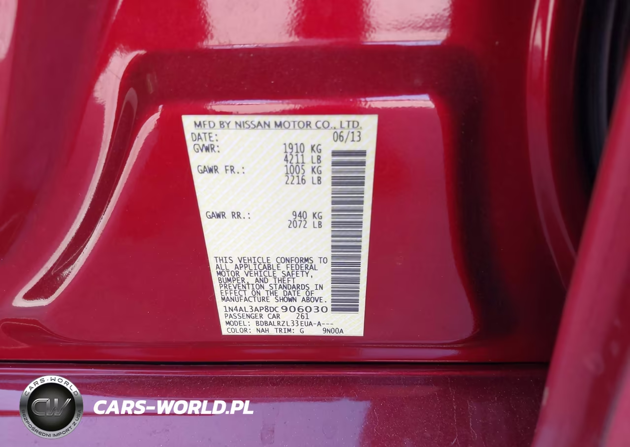 2013 Nissan Altima 2.5 S VIN:1N4AL3AP8DC906030 - 9