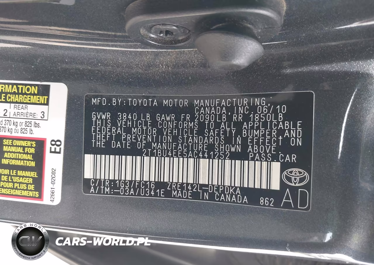 2010 Toyota Corolla Le VIN:2T1BU4EE5AC441252 - 9