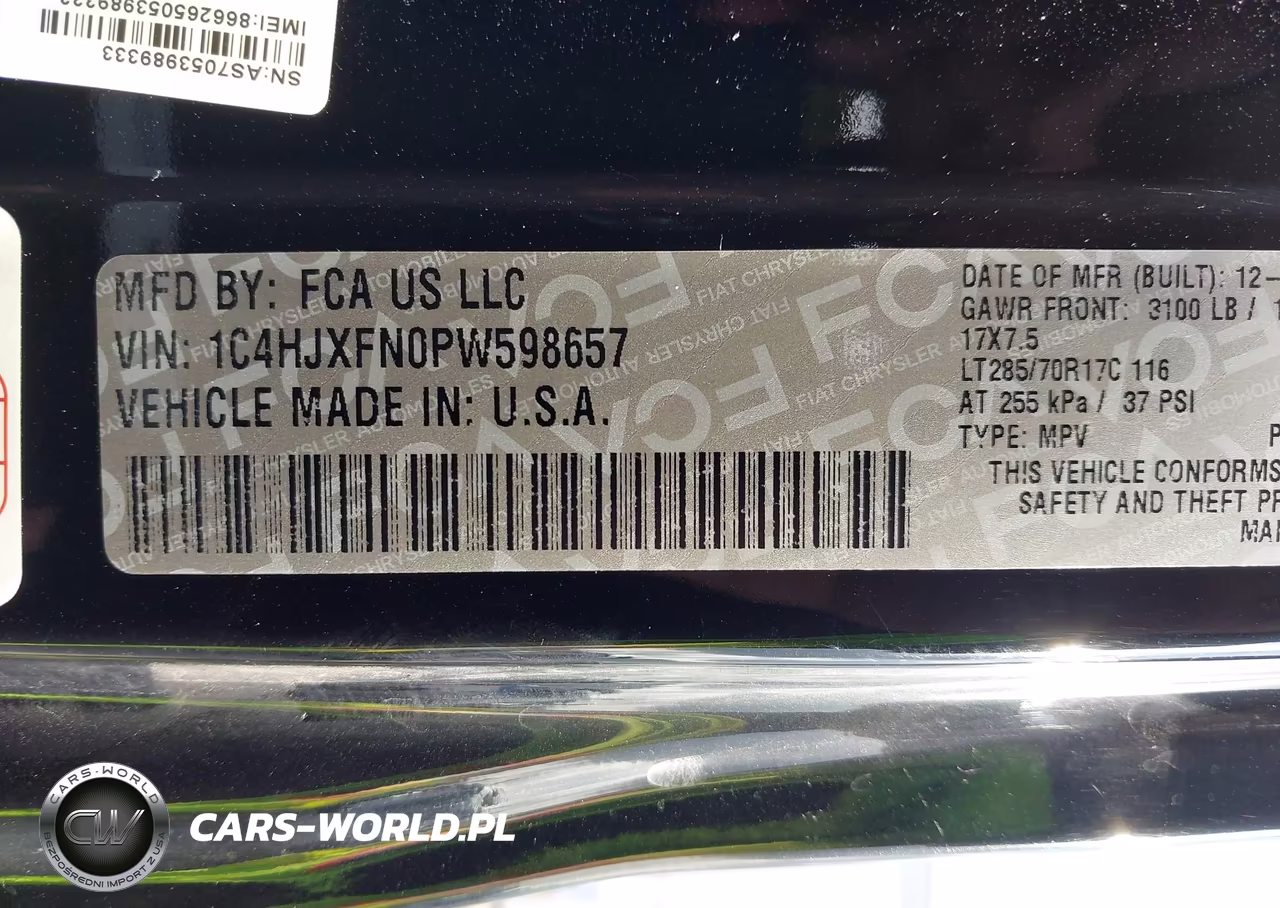 2023 Jeep Wrangler 4-Door Rubicon 4X4 VIN:1C4HJXFN0PW598657 - 9