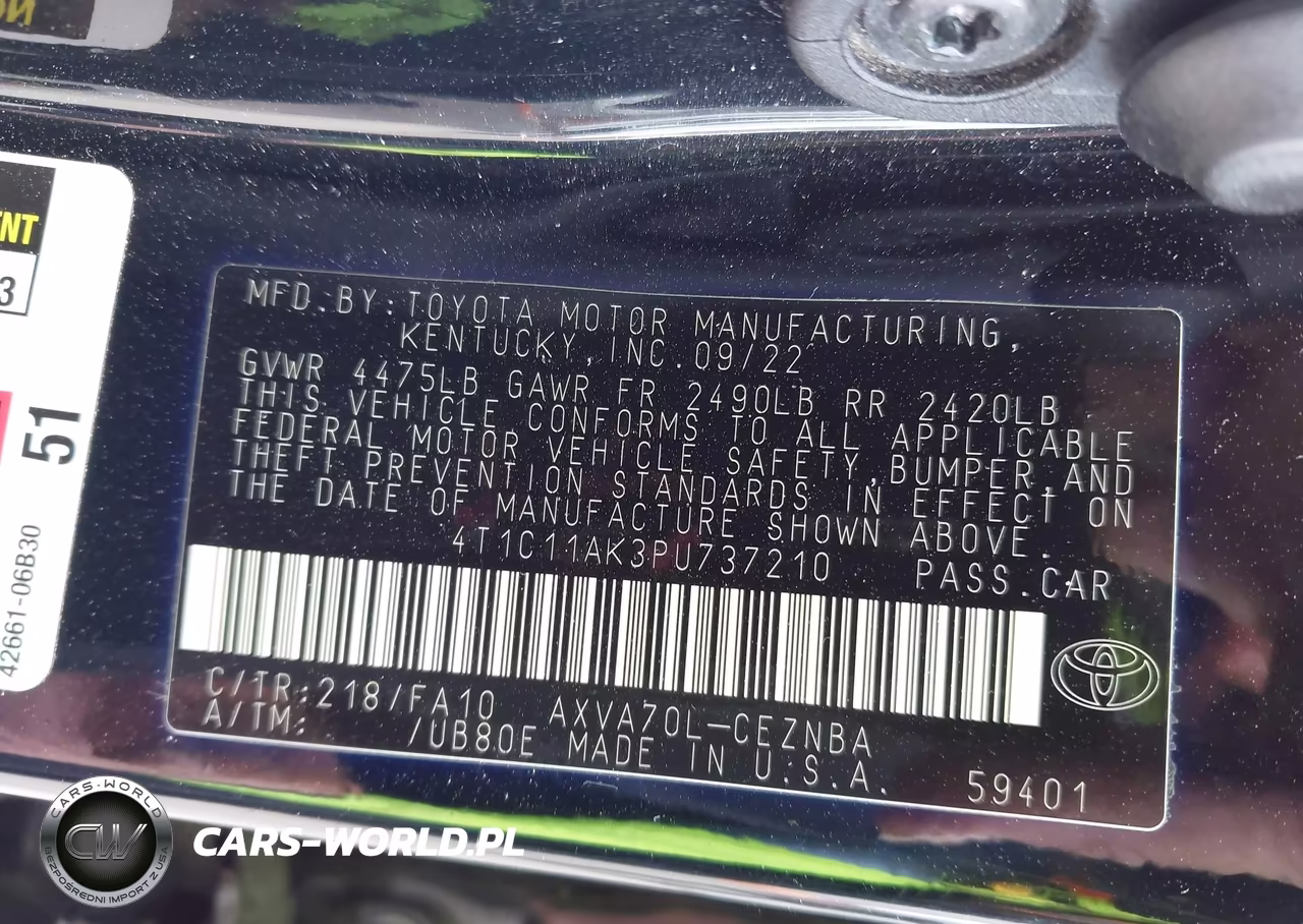 2023 Toyota Camry Le VIN:4T1C11AK3PU737210 - 9