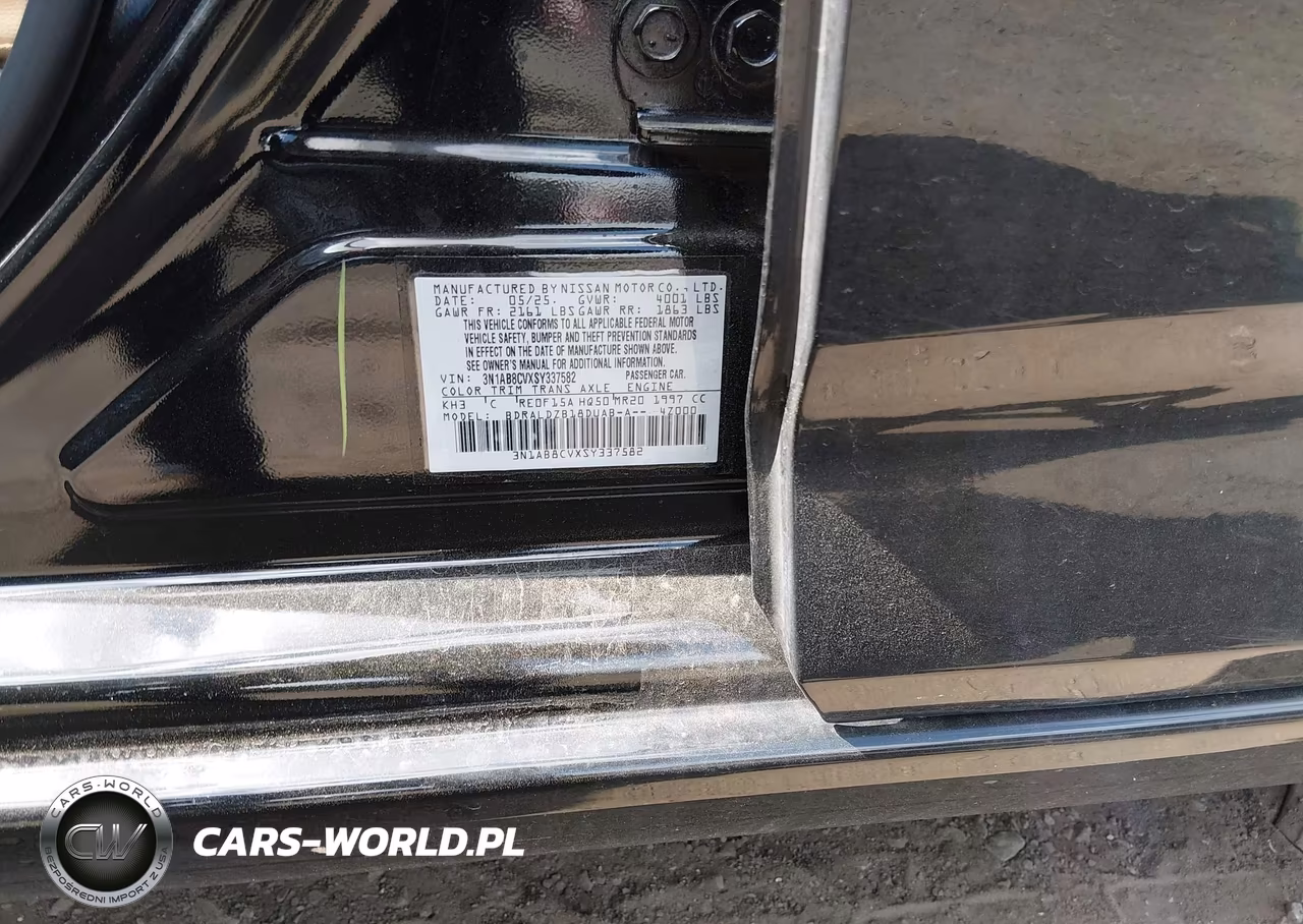 2025 Nissan Sentra Sv VIN:3N1AB8CVXSY337582 - 9