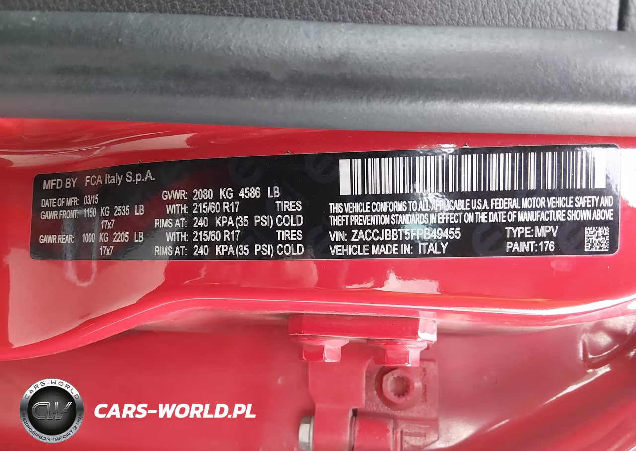 2015 Jeep Renegade Latitude VIN:ZACCJBBT5FPB49455 - 9