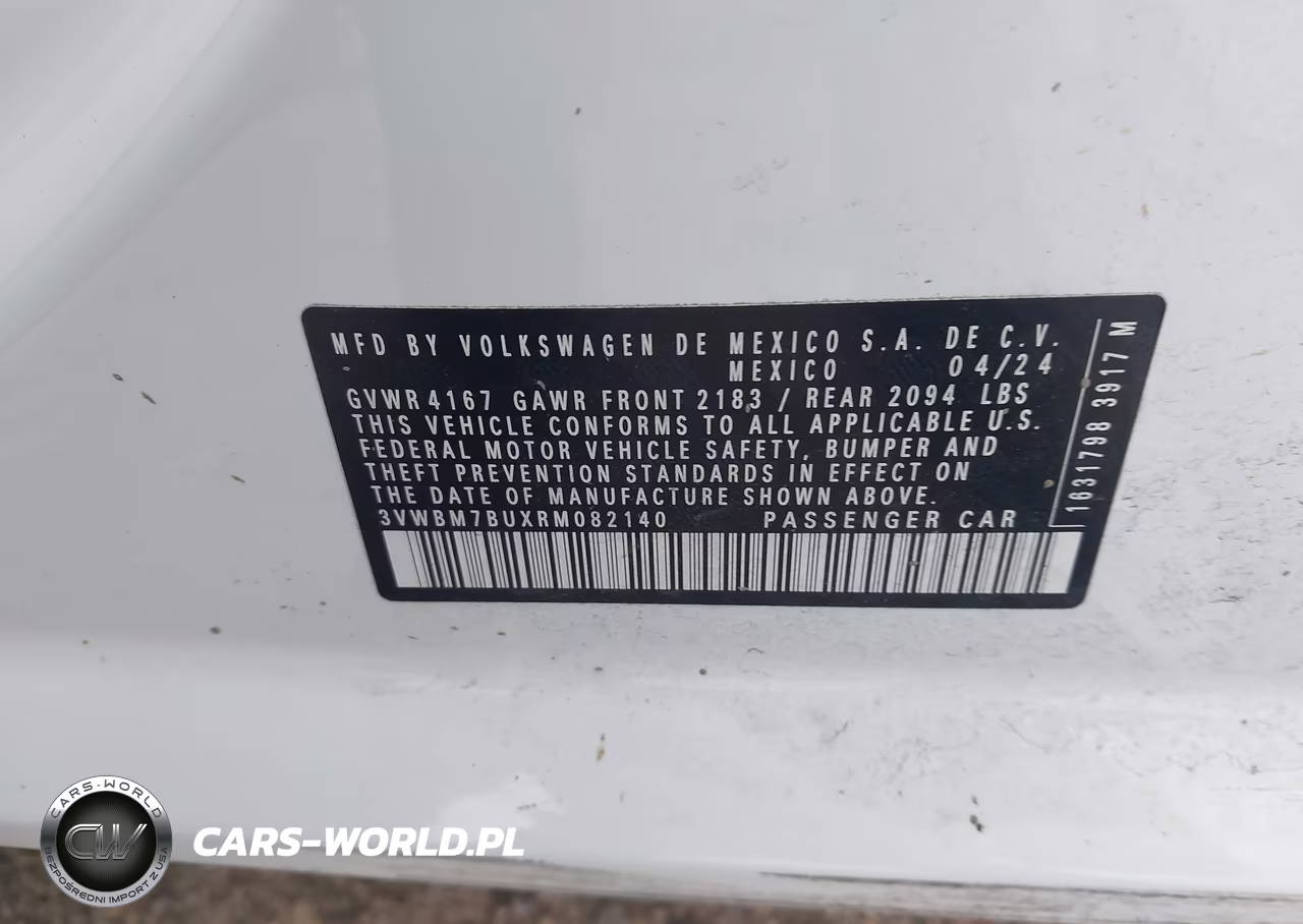 2024 Volkswagen Jetta 1.5T Sport VIN:3VWBM7BUXRM082140 - 9