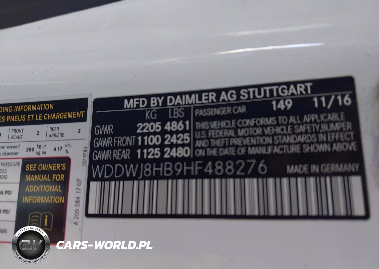 2017 Mercedes-Benz Amg C 63 S VIN:WDDWJ8HB9HF488276 - 9