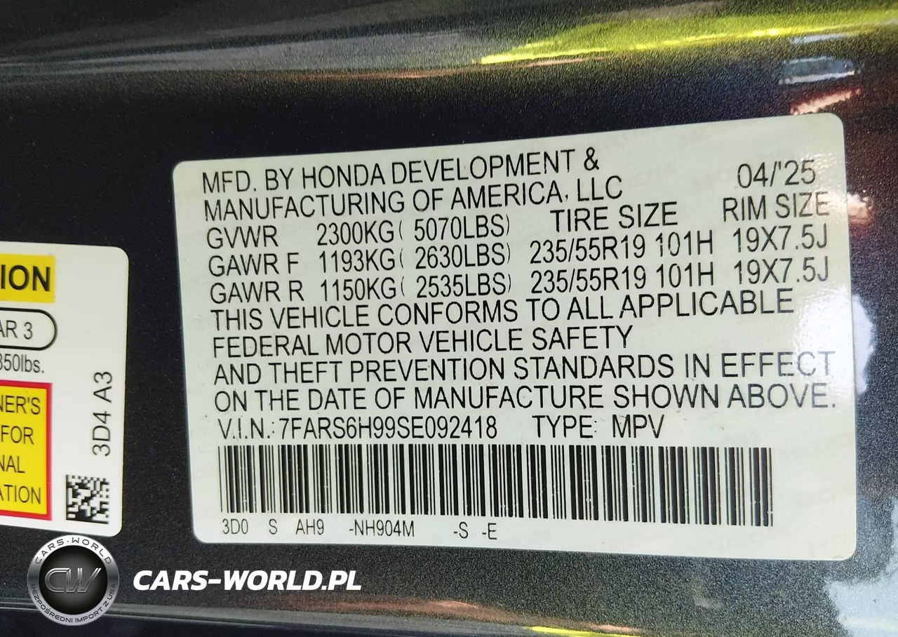 2025 Honda Cr-V Hybrid Sport Touring VIN:7FARS6H99SE092418 - 9