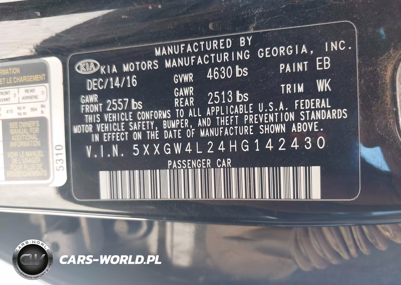 2017 Kia Optima Sx Turbo VIN:5XXGW4L24HG142430 - 9