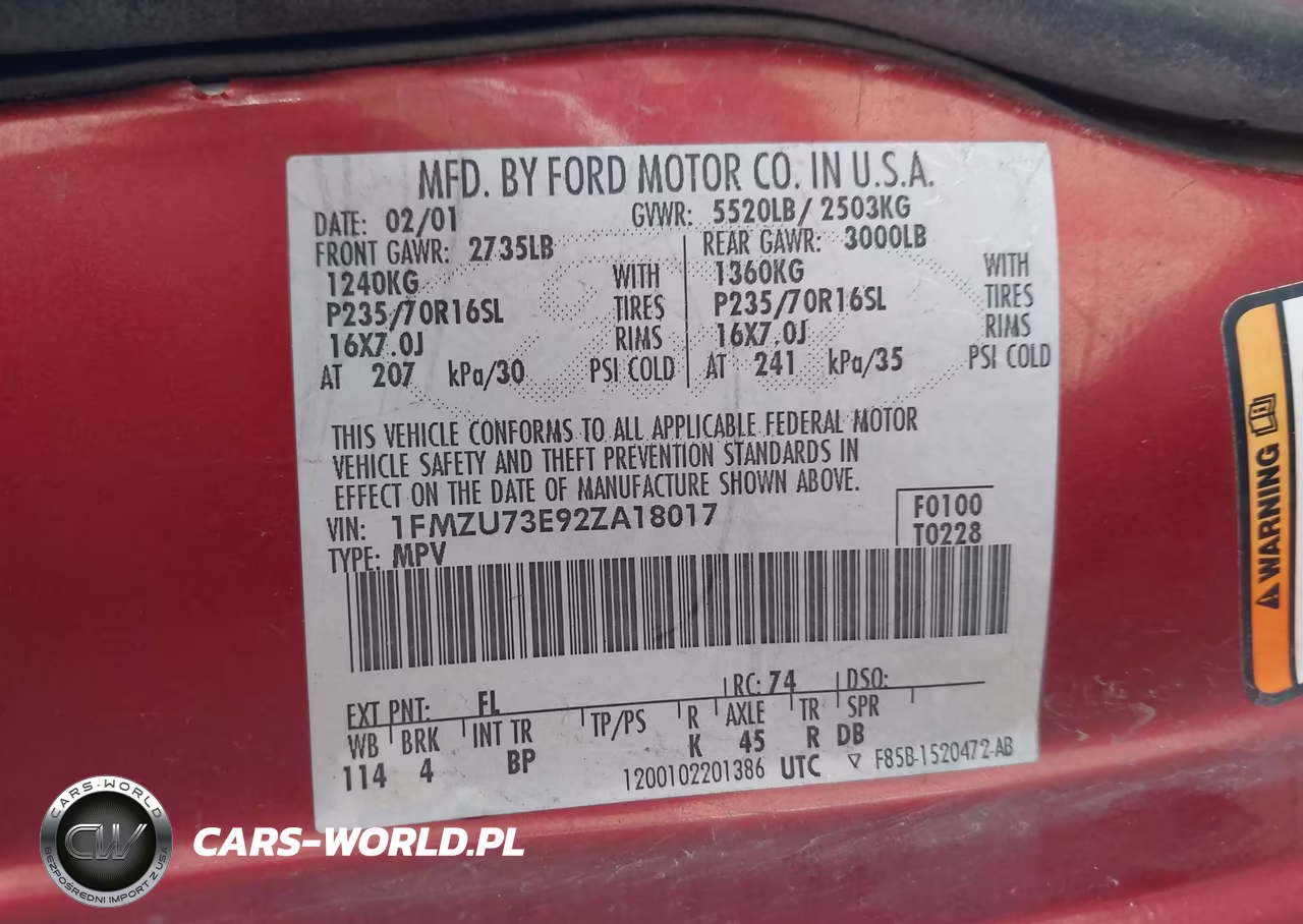 2002 Ford Explorer Xlt VIN:1FMZU73E92ZA18017 - 9