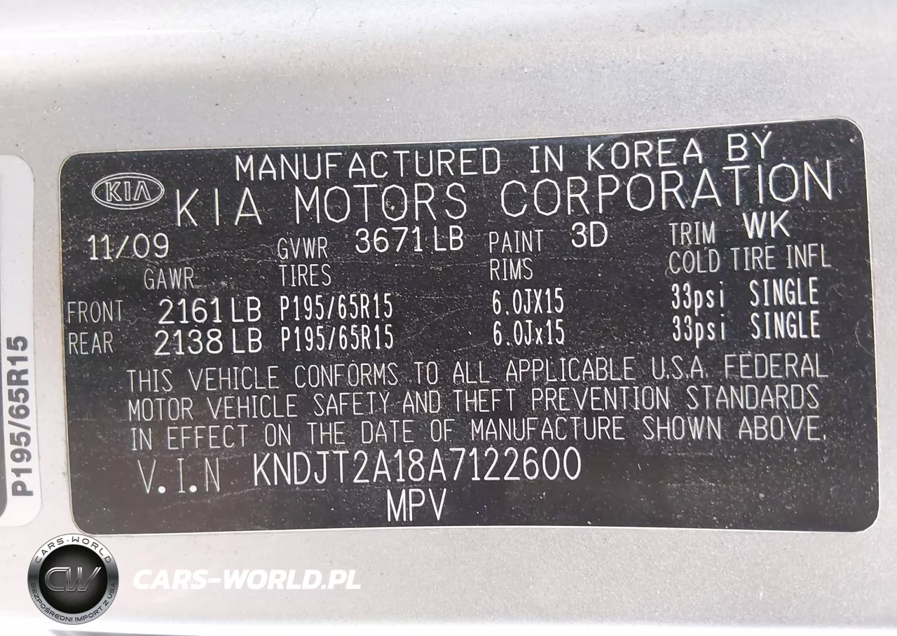 2010 Kia Soul VIN:KNDJT2A18A7122600 - 9