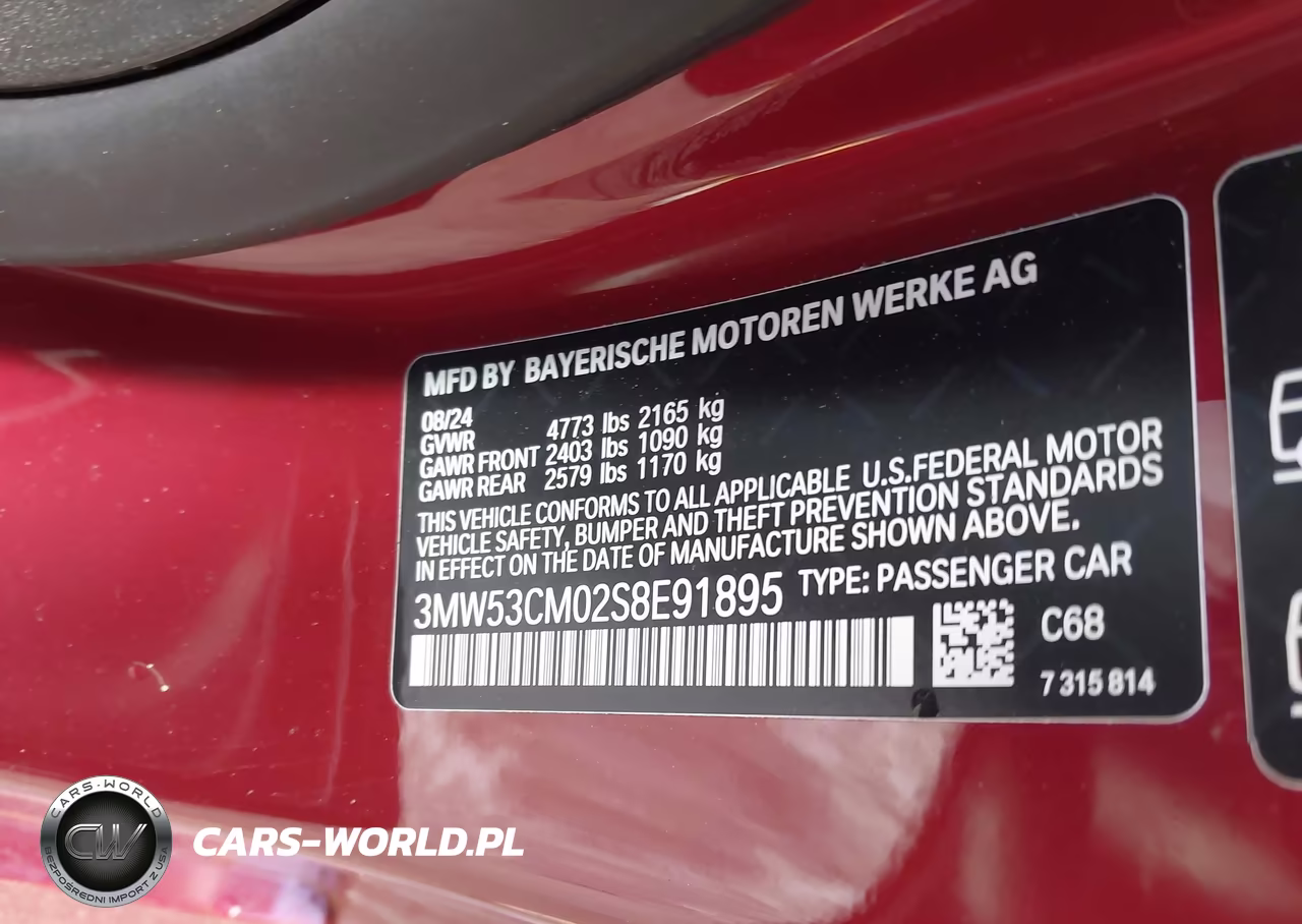 2025 BMW M240 I xDrive VIN:3MW53CM02S8E91895 - 9