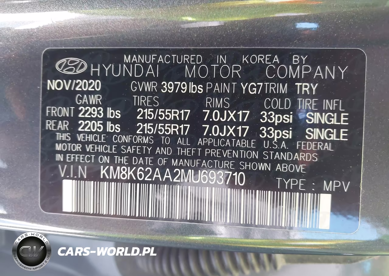 2021 Hyundai Kona Sel Plus VIN:KM8K62AA2MU693710 - 9