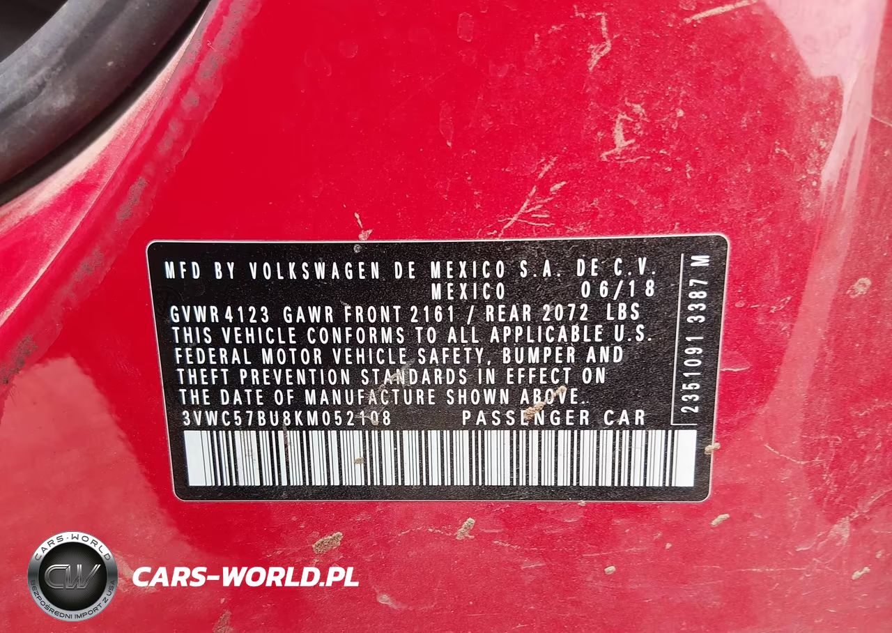2019 Volkswagen Jetta 1.4T R-Line-1.4T S-1.4T Se VIN:3VWC57BU8KM052108 - 9