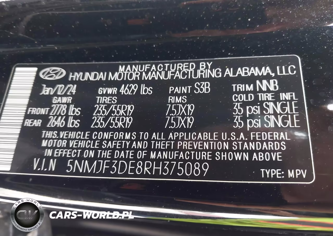 2024 Hyundai Tucson Sel VIN:5NMJF3DE8RH375089 - 9