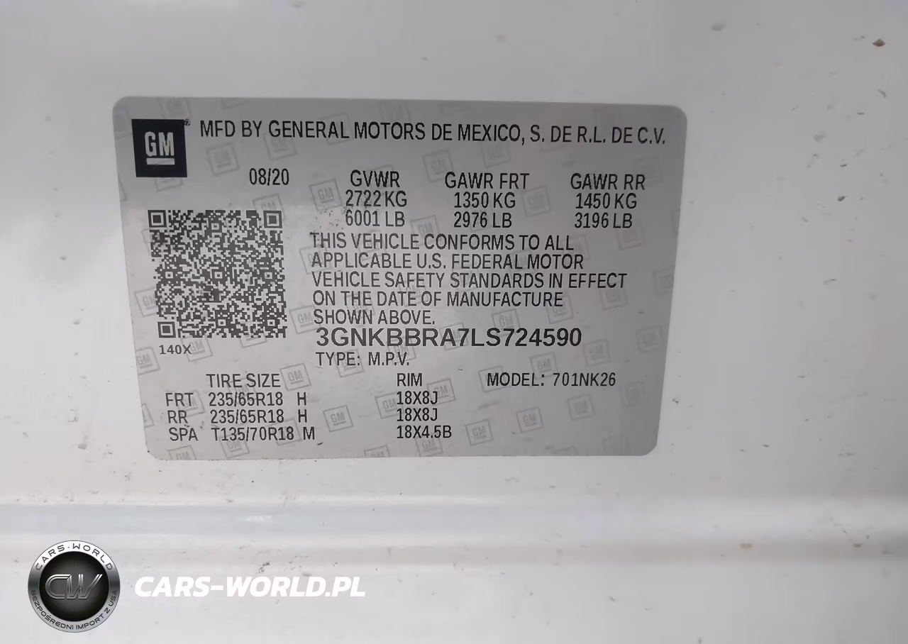 2020 Chevrolet Blazer Fwd 1Lt VIN:3GNKBBRA7LS724590 - 9