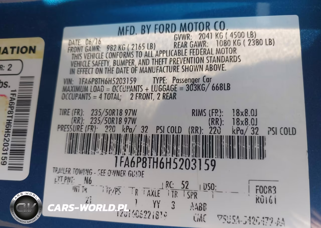 2017 Ford Mustang Ecoboost VIN:1FA6P8TH6H5203159 - 9