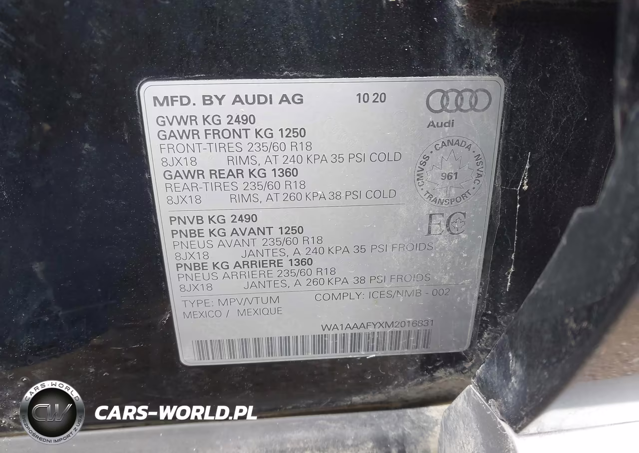 2021 Audi Q5 Premium 45 Tfsi Quattro S Tronic VIN:WA1AAAFYXM2016831 - 9