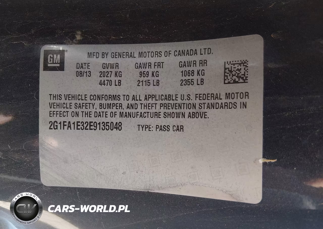 2014 Chevrolet Camaro 2Ls VIN:2G1FA1E32E9135048 - 9