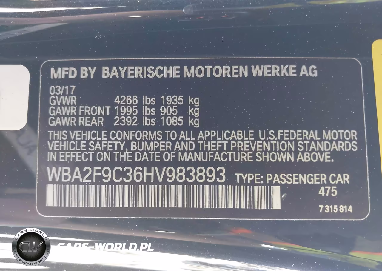2017 BMW 230I VIN:WBA2F9C36HV983893 - 9