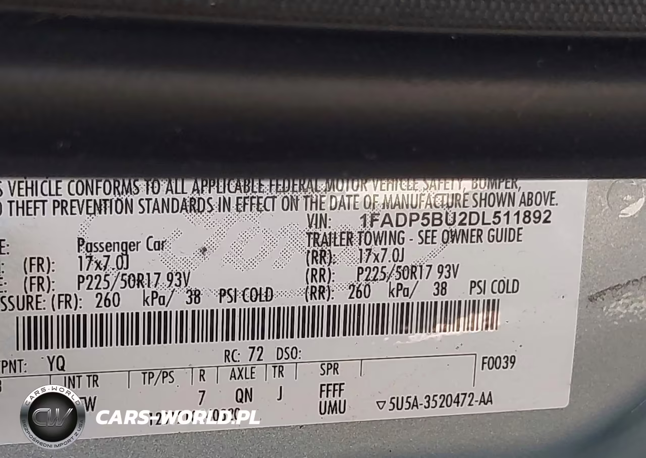 2013 Ford C-Max Hybrid Sel VIN:1FADP5BU2DL511892 - 9