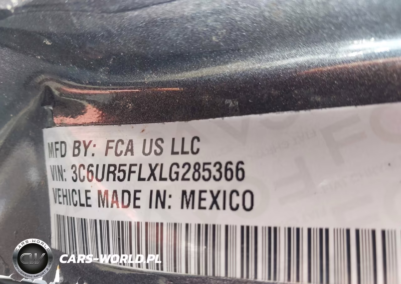 2020 Ram 2500 Laramie 4X4 6'4 Box VIN:3C6UR5FLXLG285366 - 9