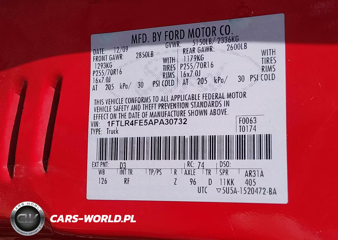 2010 Ford Ranger Sport-Xlt VIN:1FTLR4FE5APA30732 - 9