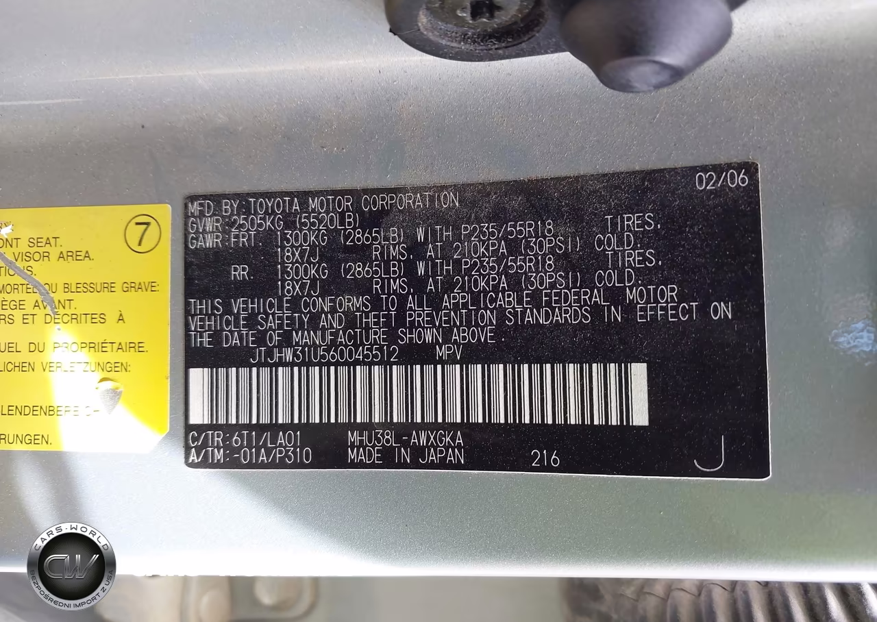 2006 Lexus Rx 400H VIN:JTJHW31U560045512 - 9
