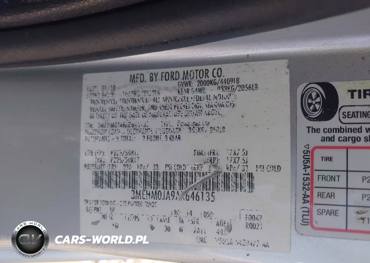 2010 Mercury Milan Premier VIN:3MEHM0JA9AR646135 - 9