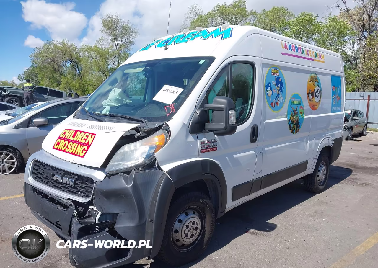 2019 Ram Promaster 2500 High Roof 136 Wb VIN:3C6TRVCG1KE513154 - 2