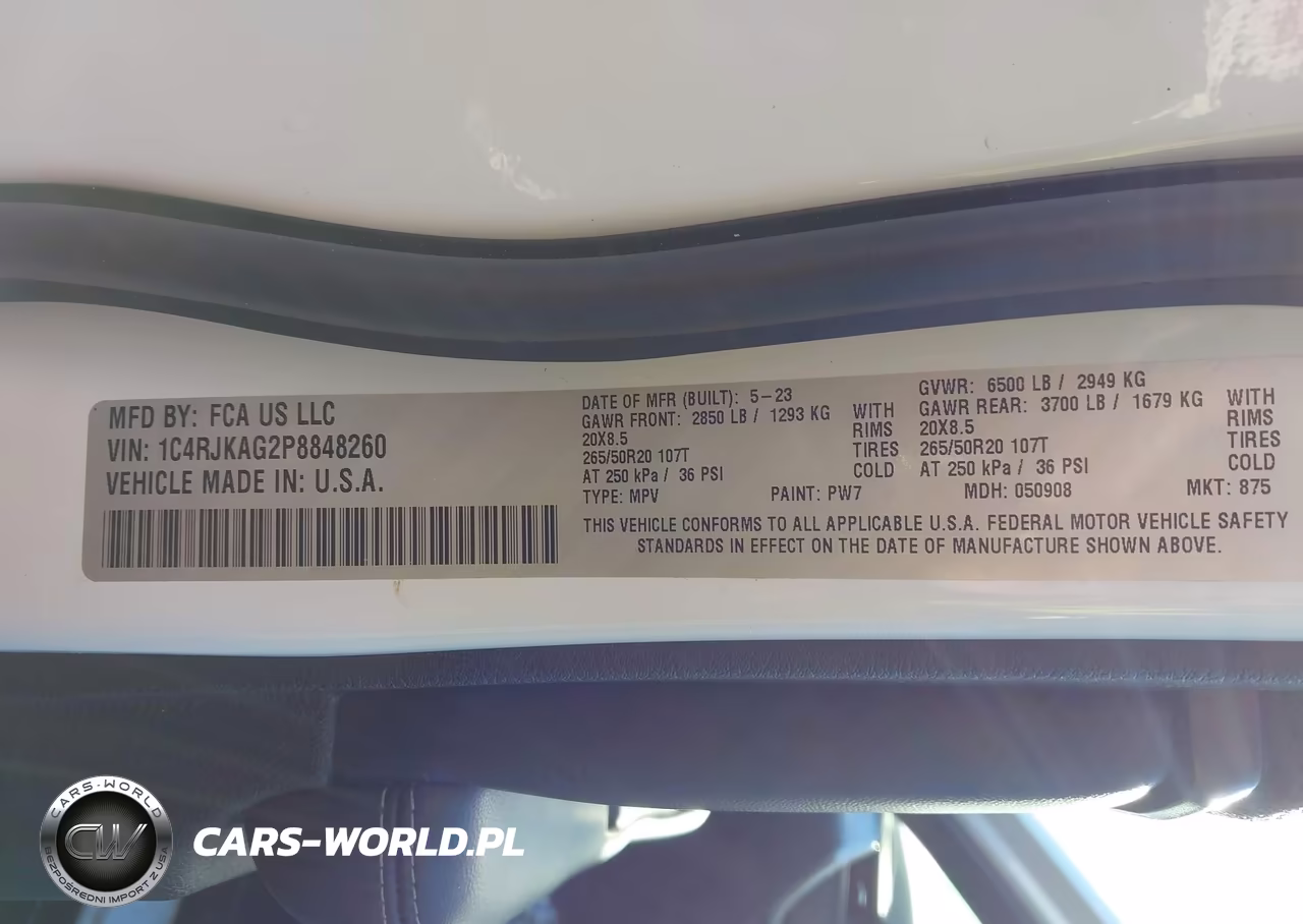 2023 Jeep Grand Cherokee L Altitude 4X4 VIN:1C4RJKAG2P8848260 - 9