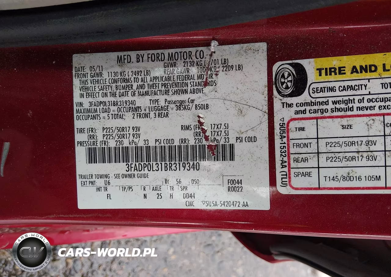 2011 Ford Fusion Hybrid VIN:3FADP0L31BR319340 - 9