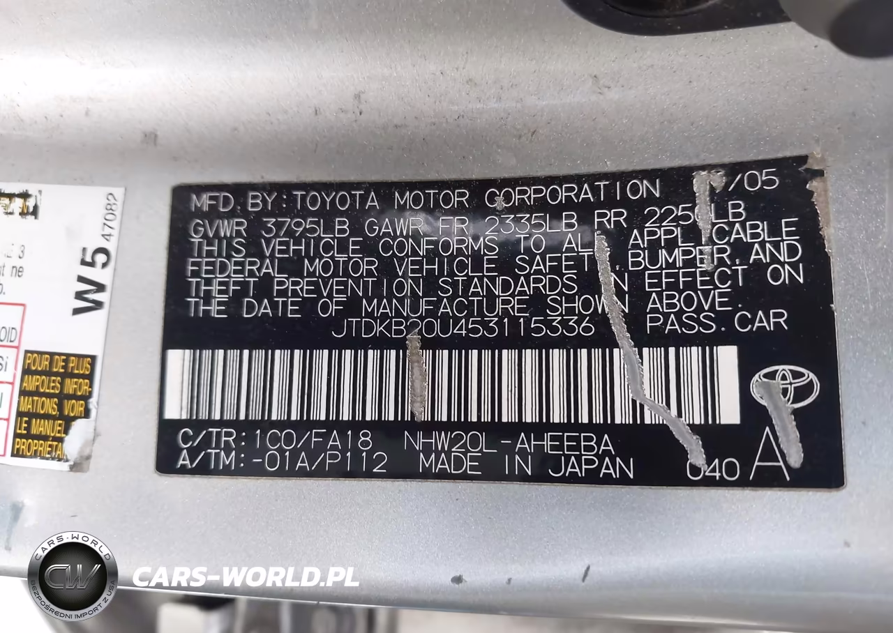 2005 Toyota Prius VIN:JTDKB20U453115336 - 9