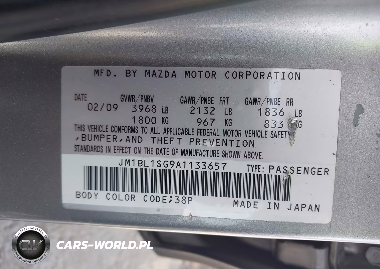 2010 Mazda Mazda3 I Sport VIN:JM1BL1SG9A1133657 - 9