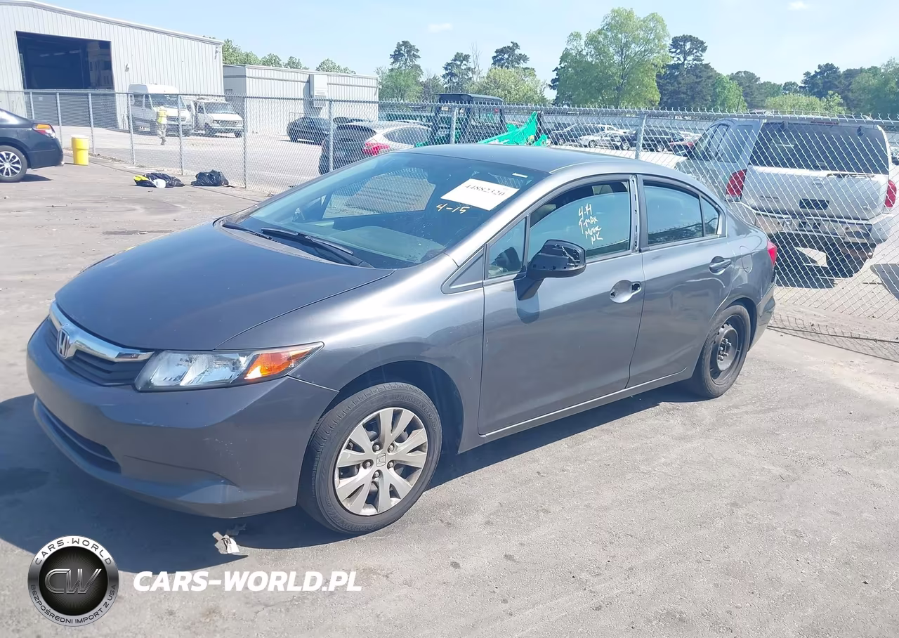 2012 Honda Civic Lx VIN:2HGFB2F57CH313759 - 2