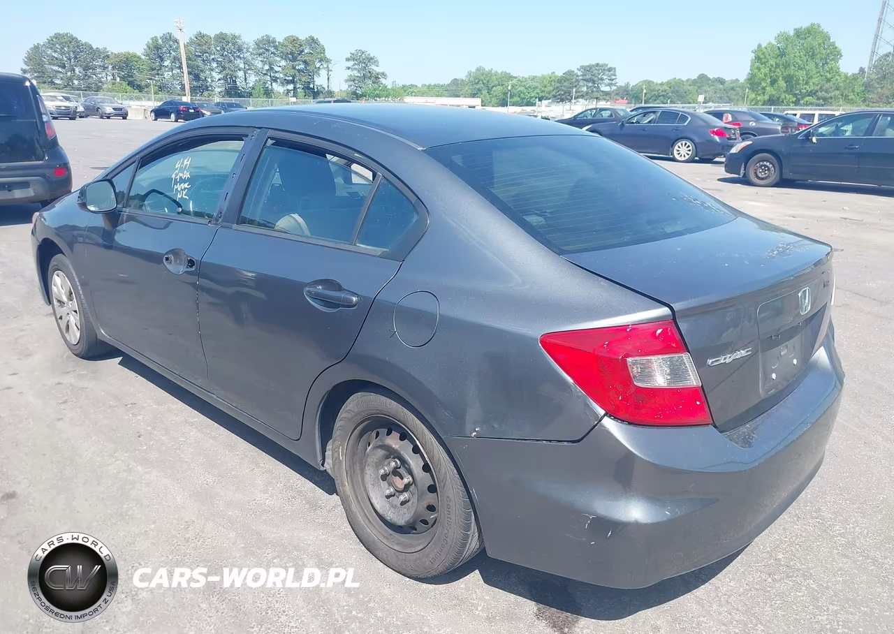2012 Honda Civic Lx VIN:2HGFB2F57CH313759 - 3
