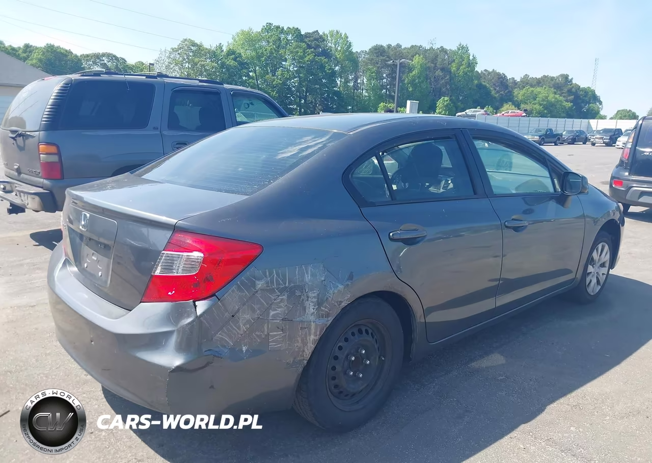 2012 Honda Civic Lx VIN:2HGFB2F57CH313759 - 4