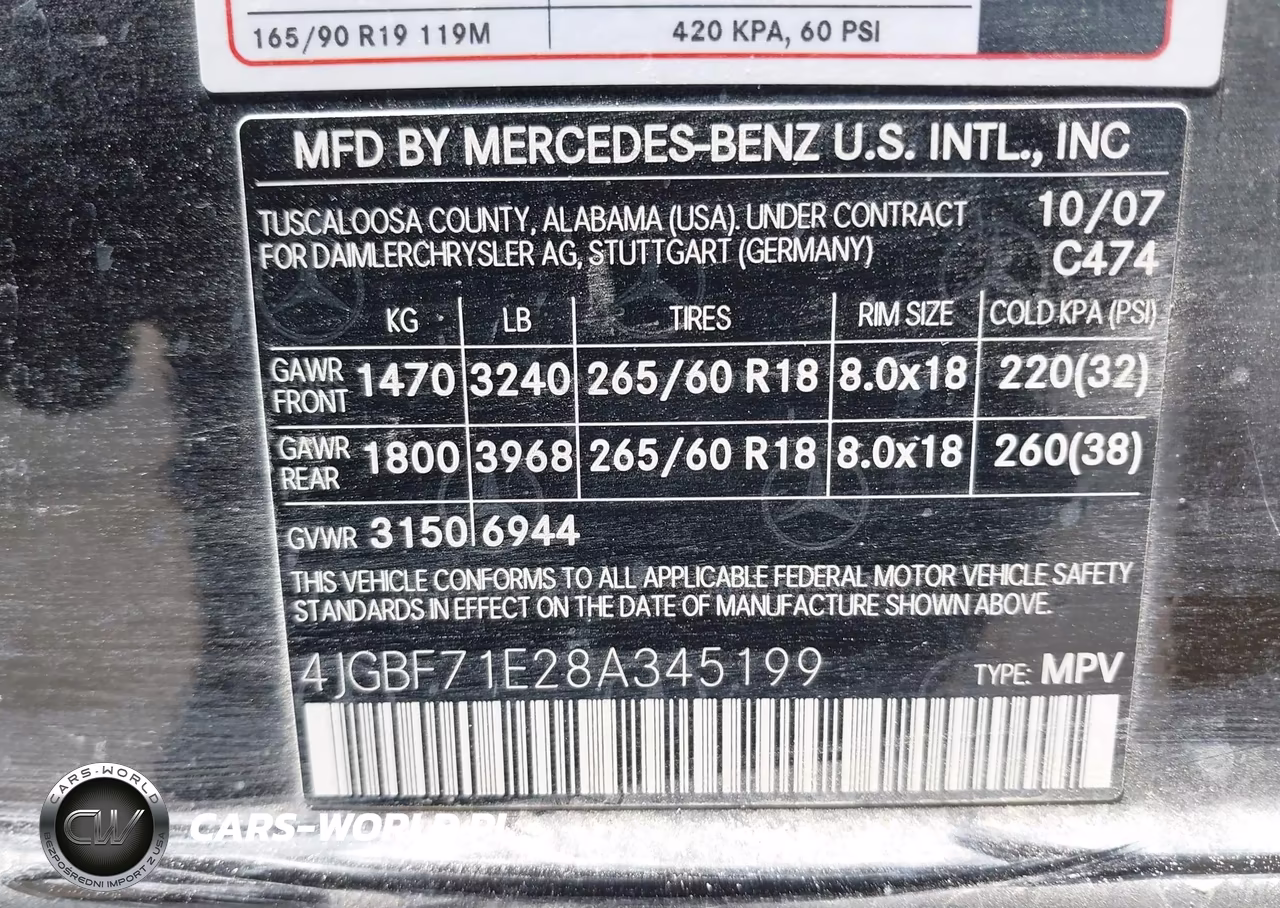 2008 Mercedes-Benz Gl 450 4Matic VIN:4JGBF71E28A345199 - 9