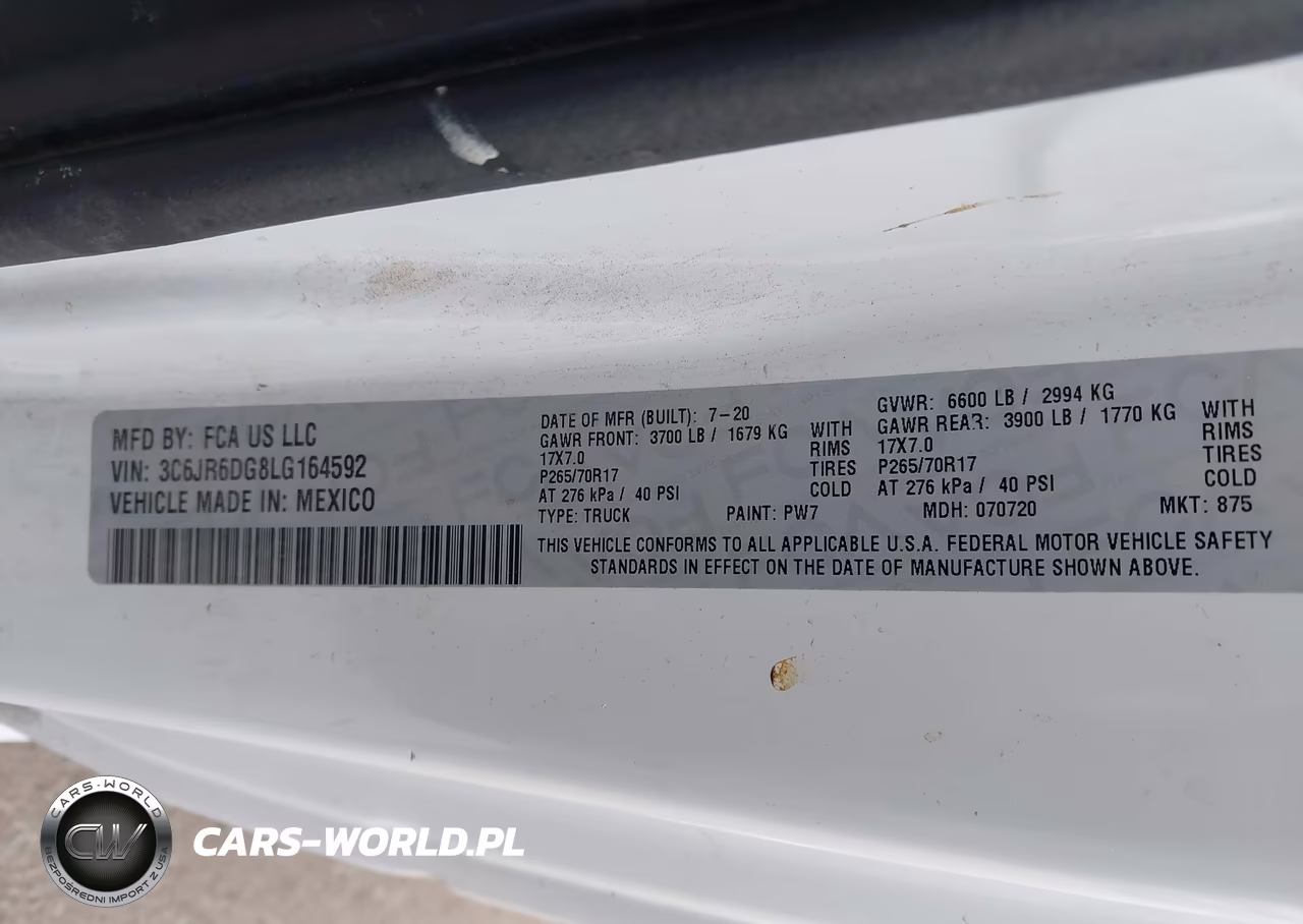 2020 Ram 1500 Classic Tradesman 4X2 8' Box VIN:3C6JR6DG8LG164592 - 9