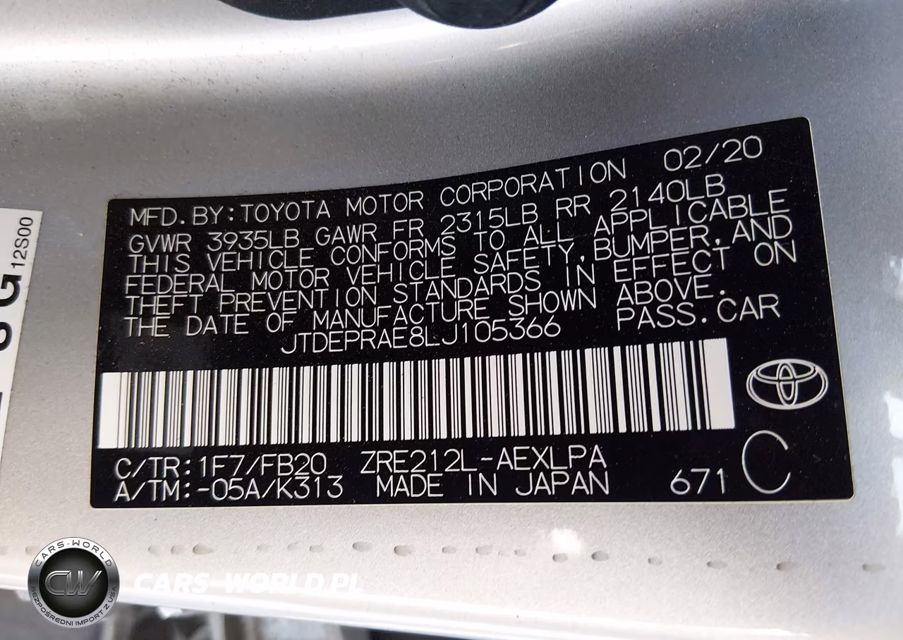 2020 Toyota Corolla Le VIN:JTDEPRAE8LJ105366 - 9