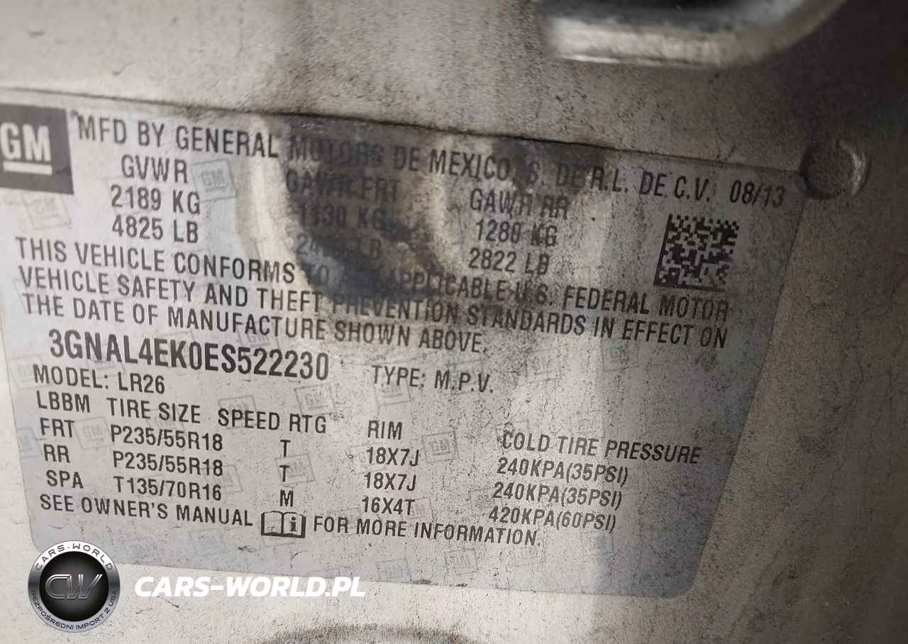 2014 Chevrolet Captiva Sport Ltz VIN:3GNAL4EK0ES522230 - 9