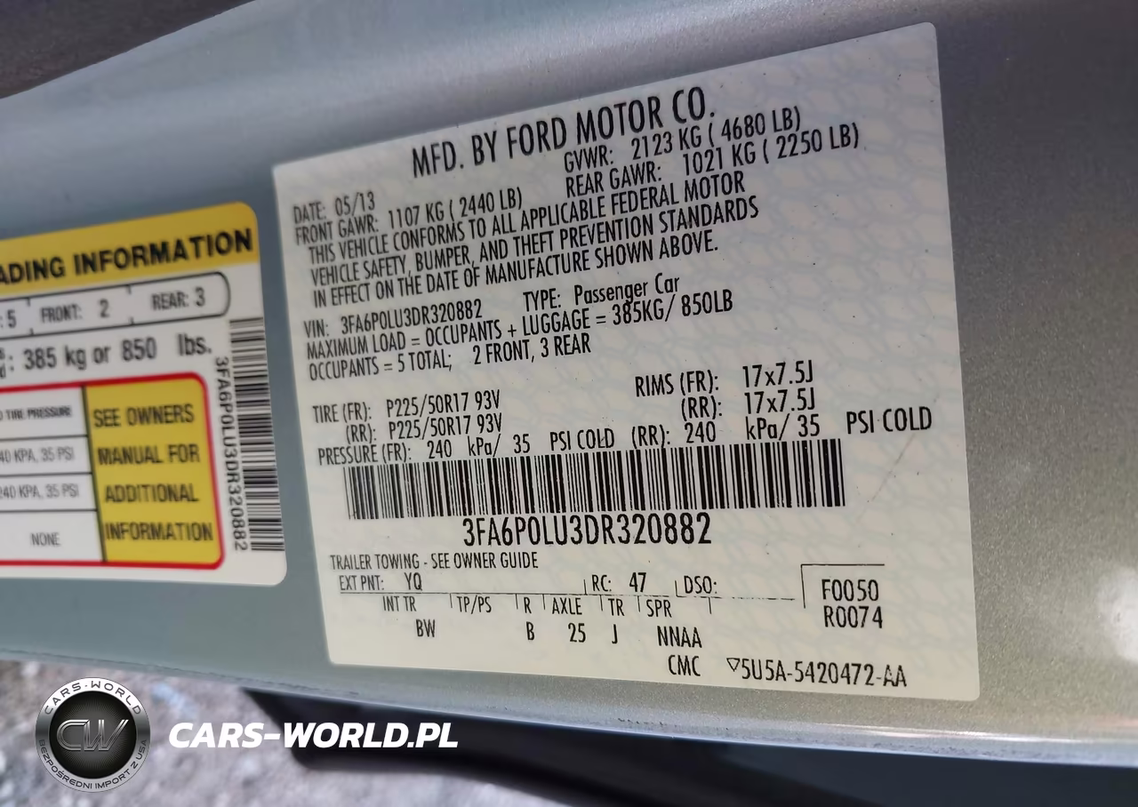 2013 Ford Fusion Hybrid Se VIN:3FA6P0LU3DR320882 - 9