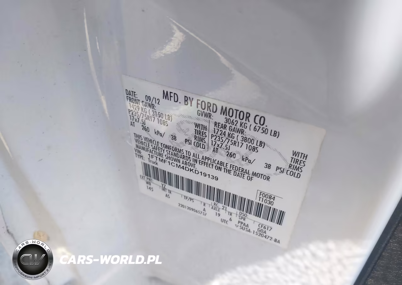 2013 Ford F-150 Xl VIN:1FTMF1CM4DKD19139 - 9