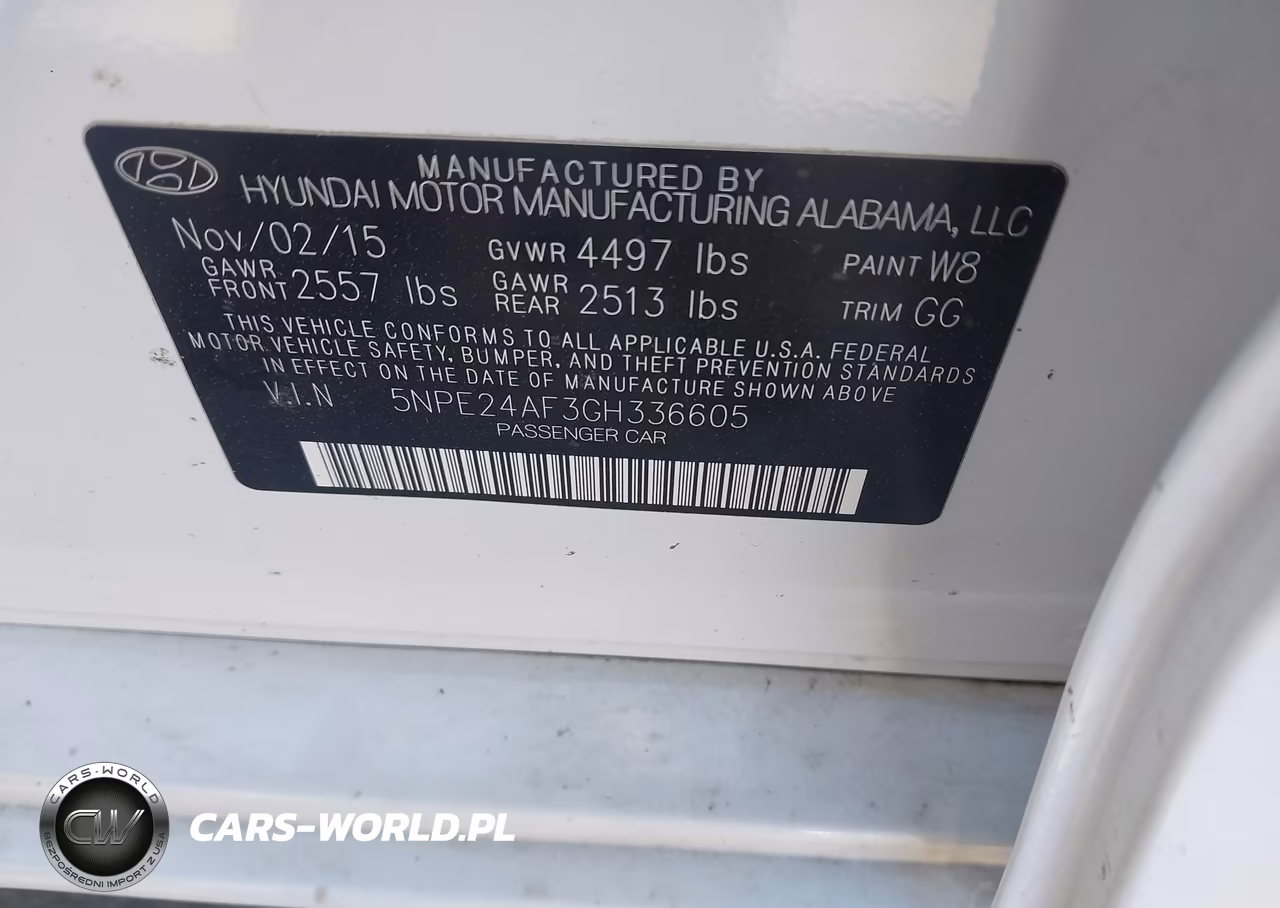 2016 Hyundai Sonata Se VIN:5NPE24AF3GH336605 - 9