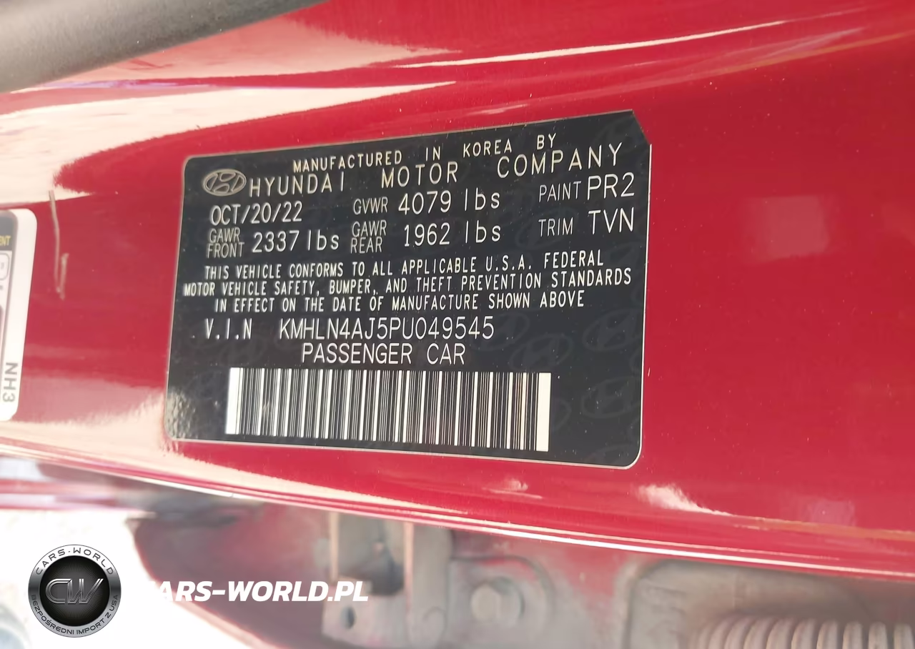 2023 Hyundai Elantra Hybrid Limited VIN:KMHLN4AJ5PU049545 - 9