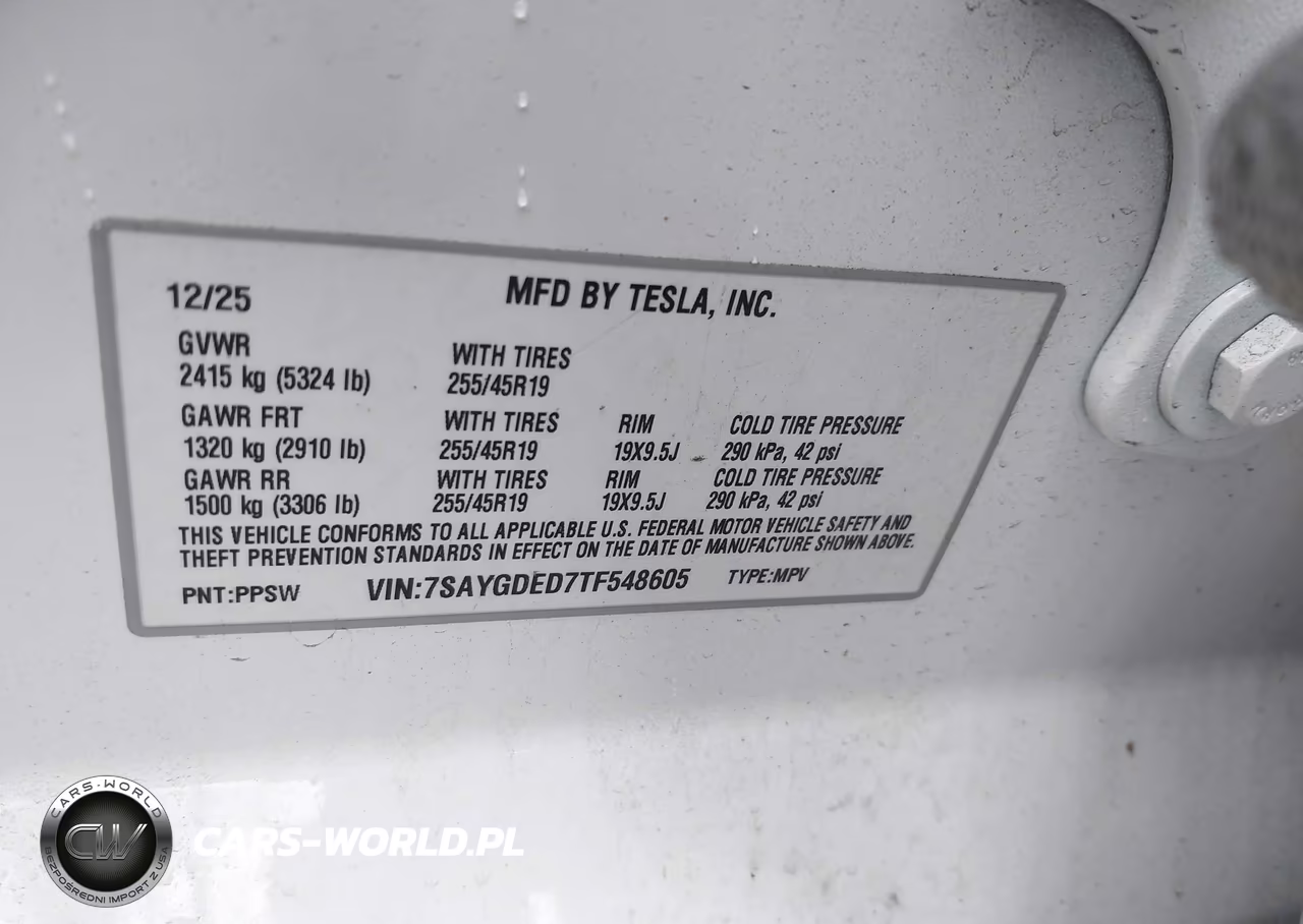 2026 Tesla Model Y Premium Rear-Wheel Drive-Standard Rear-Wheel Drive VIN:7SAYGDED7TF548605 - 9
