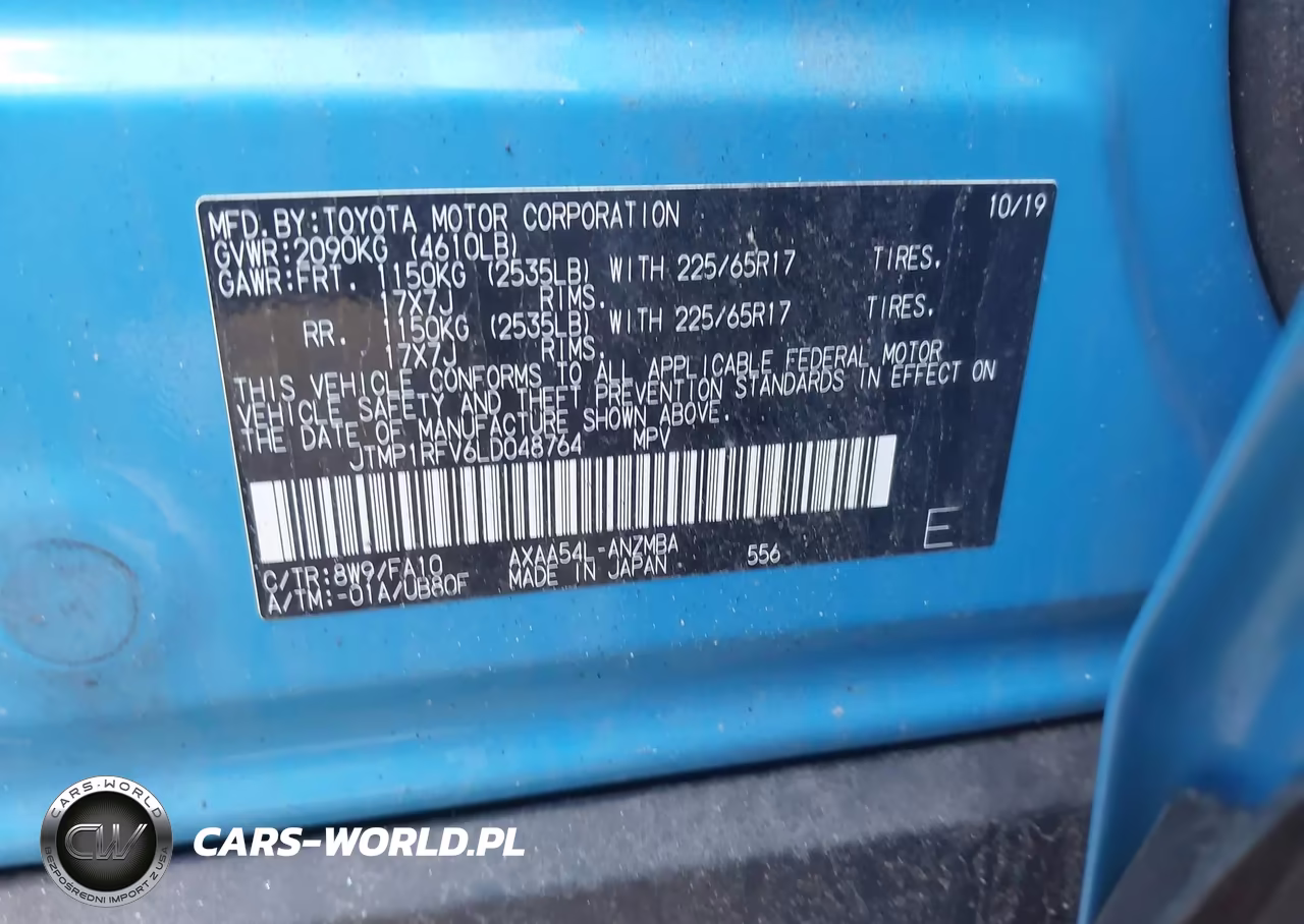 2020 Toyota Rav4 Xle VIN:JTMP1RFV6LD048764 - 9