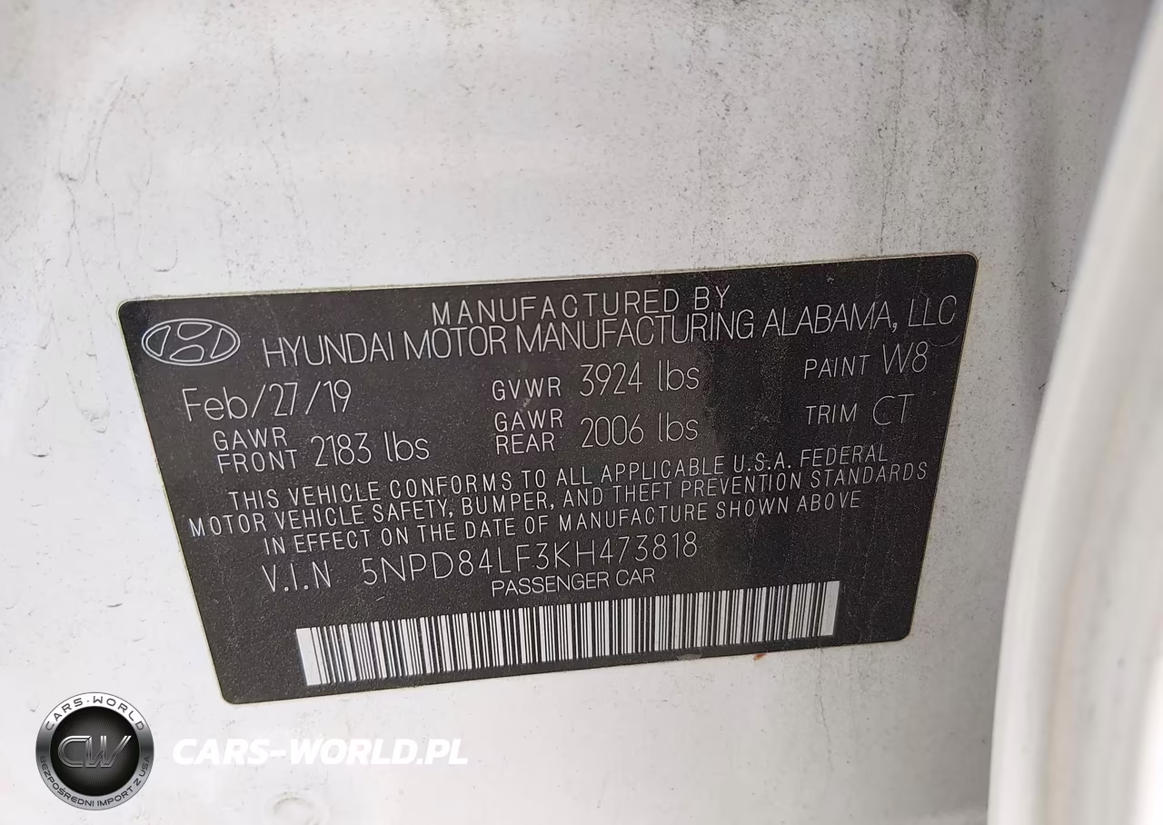 2019 Hyundai Elantra Sel VIN:5NPD84LF3KH473818 - 9