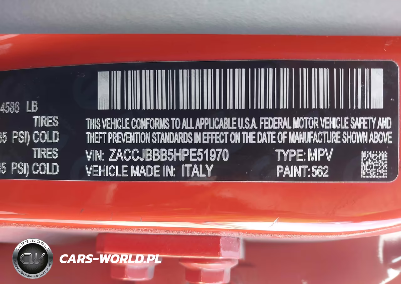 2017 Jeep Renegade Latitude 4X4 VIN:ZACCJBBB5HPE51970 - 9