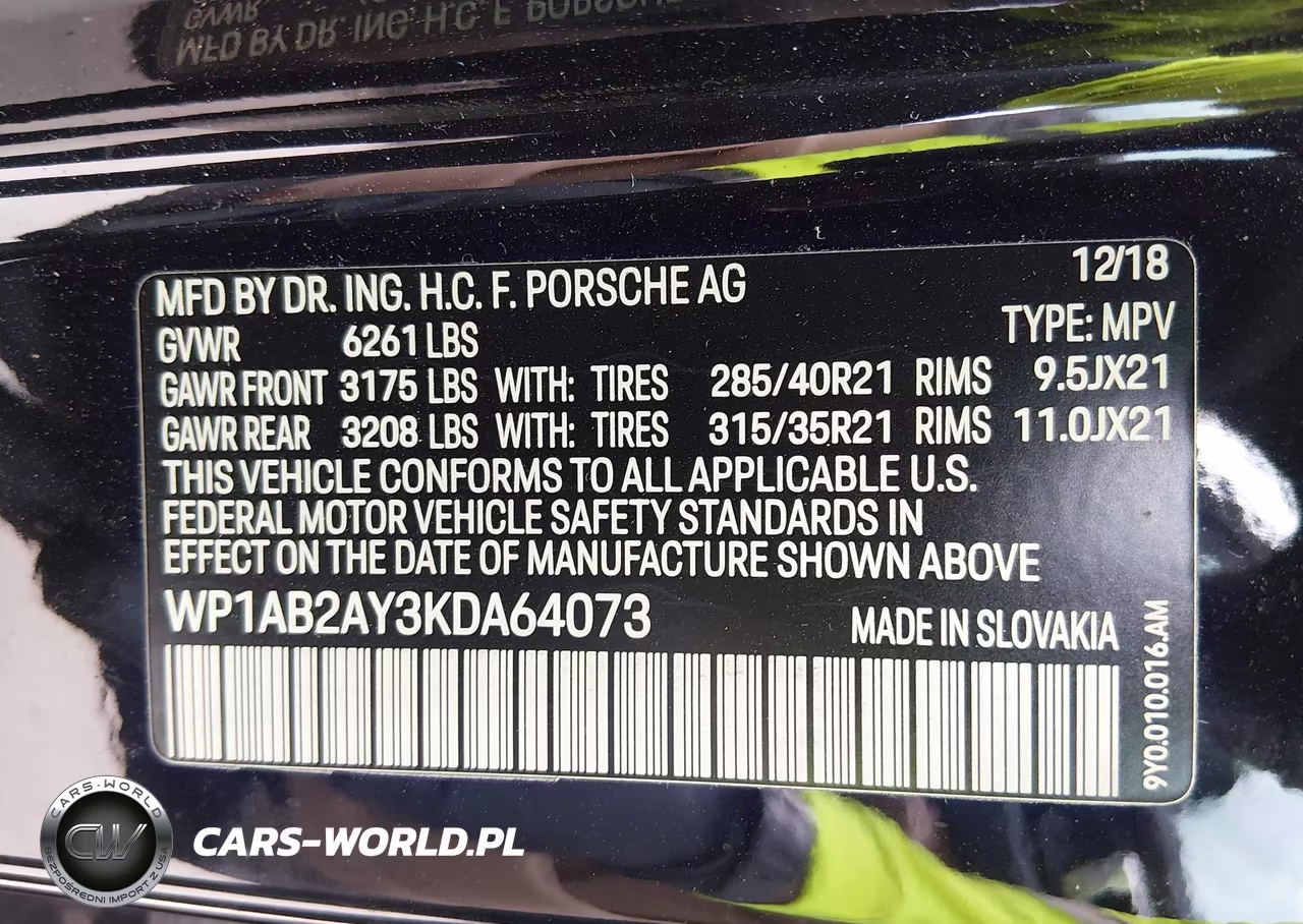 2019 Porsche Cayenne S VIN:WP1AB2AY3KDA64073 - 9