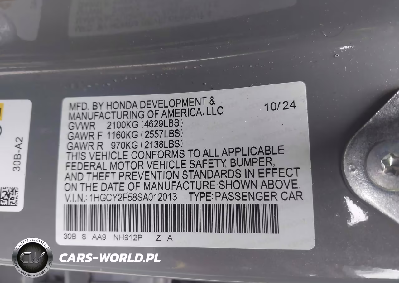 2025 Honda Accord Hybrid Sport VIN:1HGCY2F58SA012013 - 9